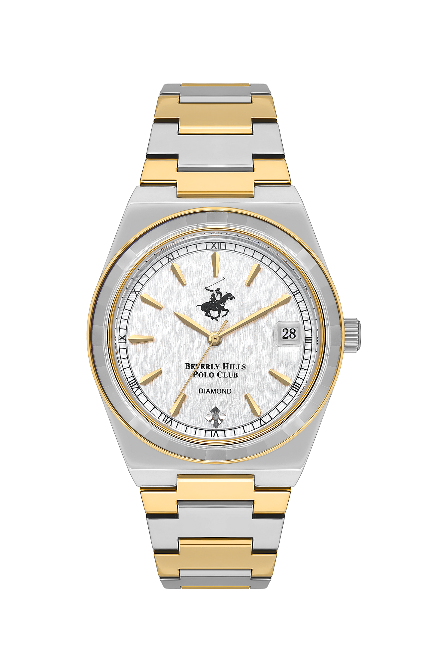 Beverly Hills Polo Club Two-Tone Diamond Date Watch – BP3562C.230 Kiwi Watches
