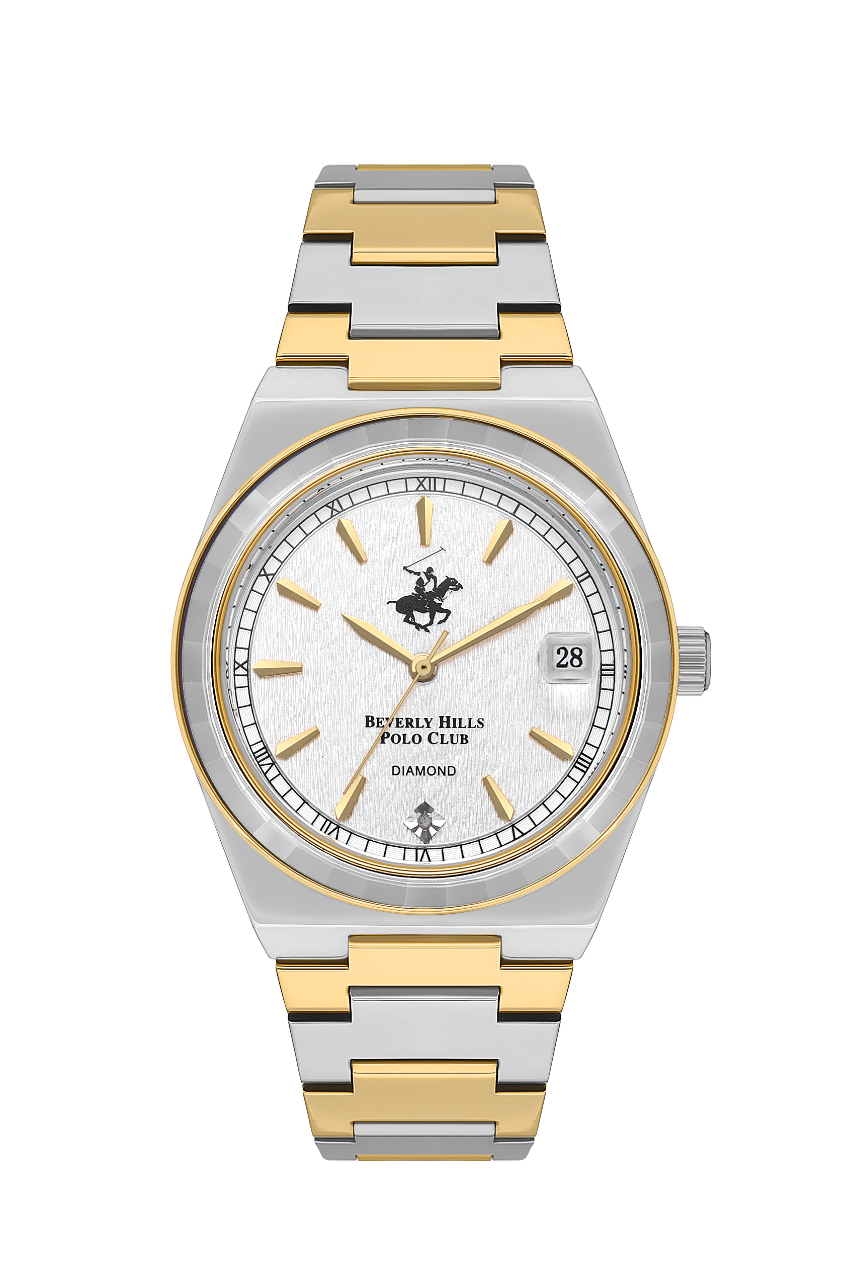 Beverly Hills Polo Club Two-Tone Diamond Date Watch – BP3562C.230 Kiwi Watches