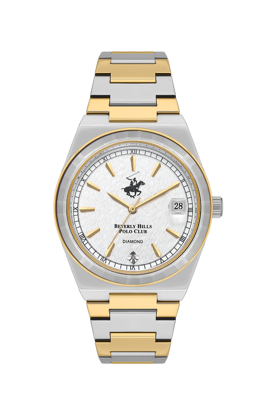 Beverly Hills Polo Club Two-Tone Diamond Date Watch – BP3562C.230 Kiwi Watches