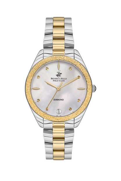 Beverly Hills Polo Club Mother Pearl Two-Tone Diamond Watch BP3564C.220 Kiwi Watches