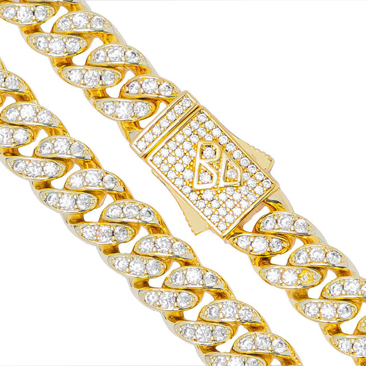 Big Daddy 12MM Bling Cuban Link Gold Chain The Watches Men