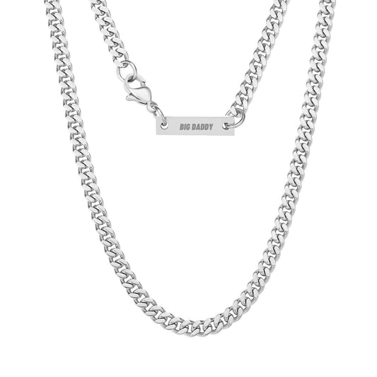 Big Daddy 5mm Cuban Silver Chain The Watches Men