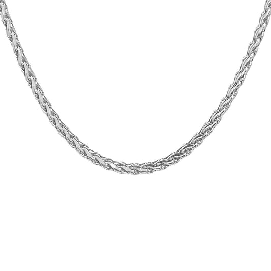 Big Daddy 5MM Silver Steel Spiga Rope Chain The Watches Men
