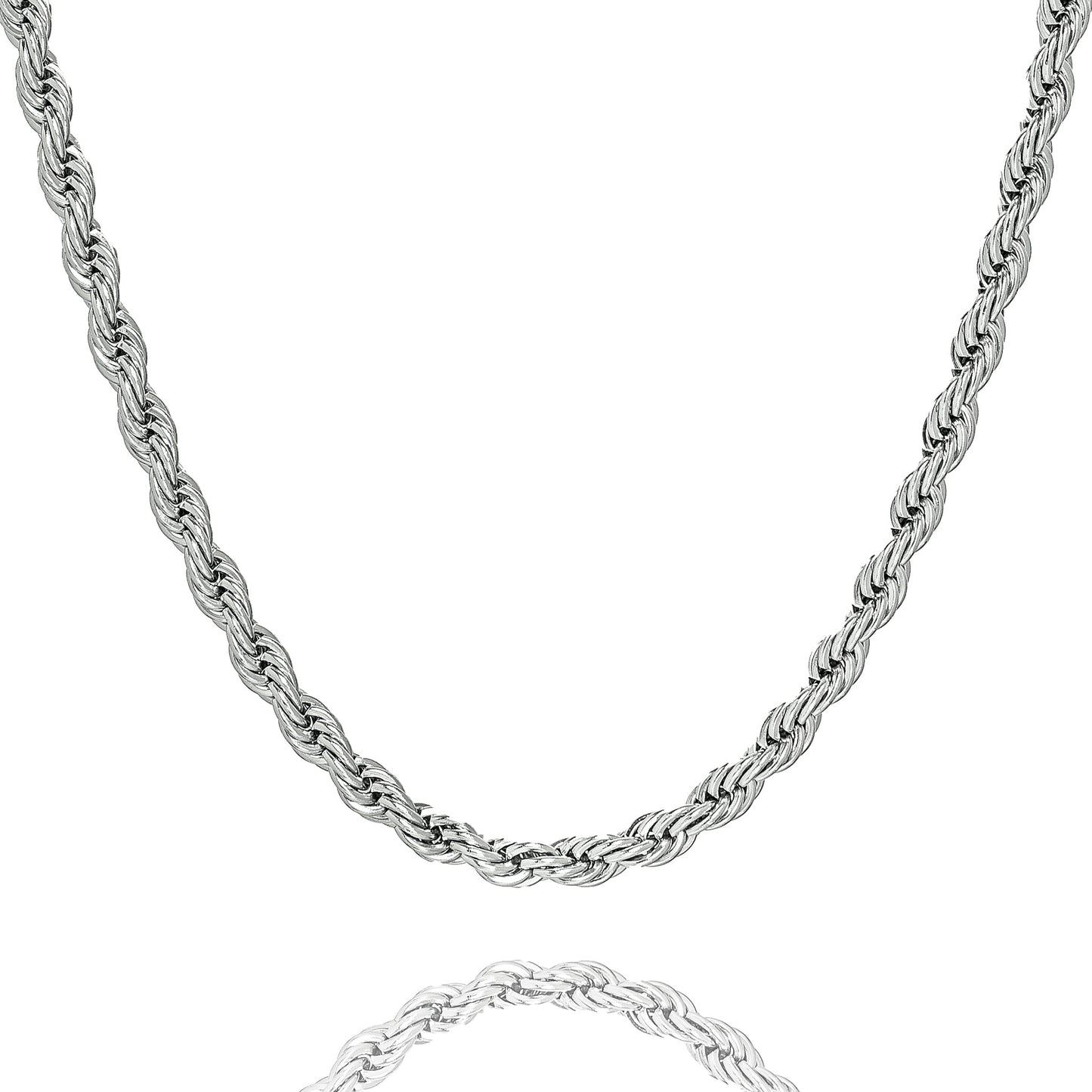 Big Daddy 6MM Silver Steel Rope Chain Kiwi Watches