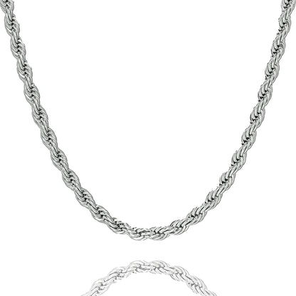 Big Daddy 6MM Silver Steel Rope Chain Kiwi Watches
