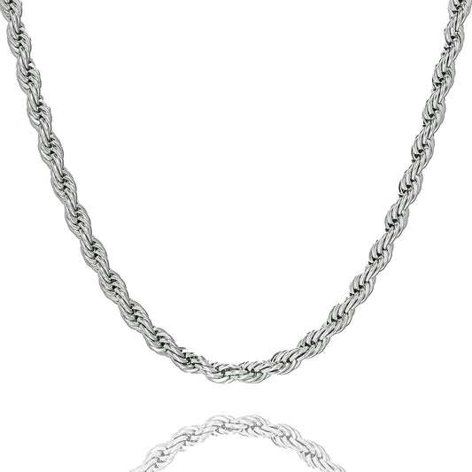 Big Daddy 6MM Silver Steel Rope Chain Kiwi Watches