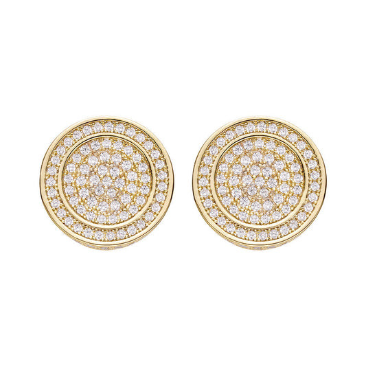 Big Daddy All Diamond Pave Round Earring The Watches Men