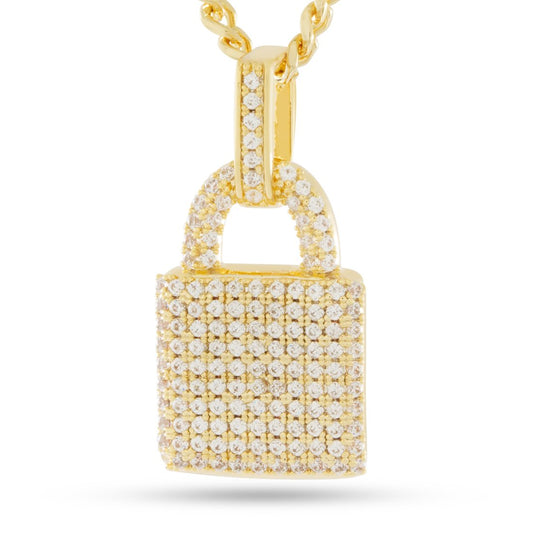 Big Daddy Iced Out Gold Lock Pendant The Watches Men