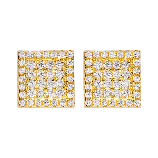 Big Daddy Iced Out Square Earring The Watches Men