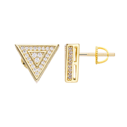 Big Daddy Triangle Stud Diamond Earring The Watches Men
