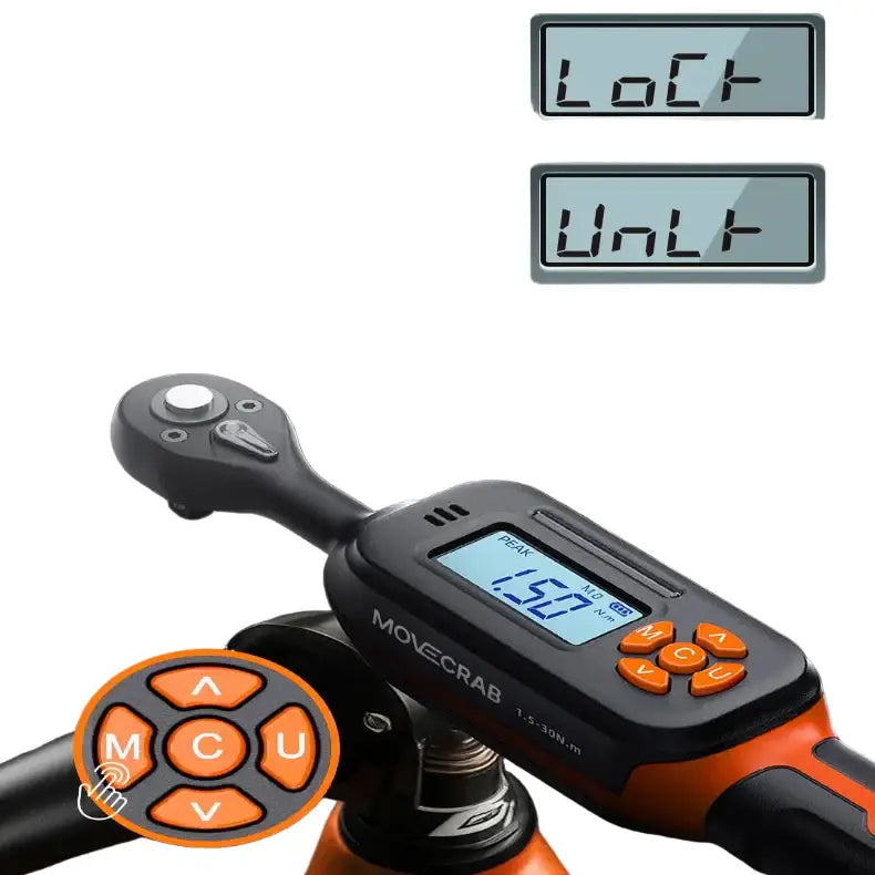 Bike Digital Torque Wrench Set (1/4″ Drive) (40pcs) Habicare