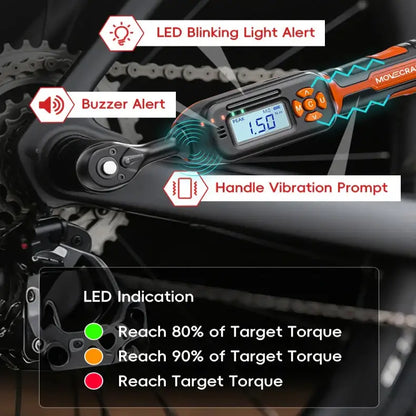 Bike Digital Torque Wrench Set (1/4″ Drive) (40pcs) Habicare