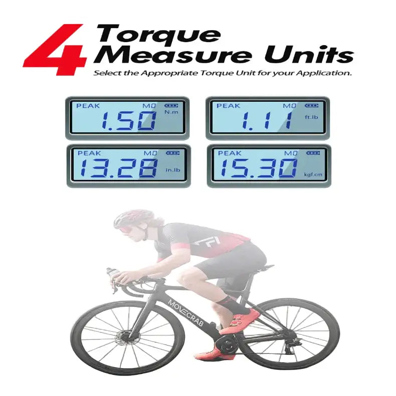 Bike Digital Torque Wrench Set (1/4″ Drive) (40pcs) Habicare