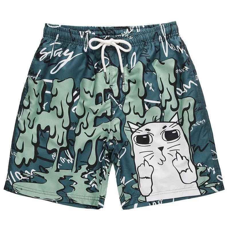 Retro Striped Shorts: Classic Men's Vintage Fashion