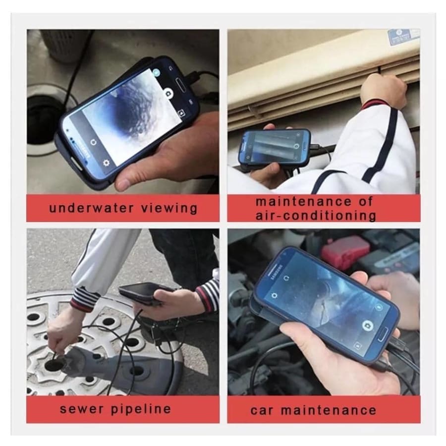 Borescope / Endoscope Camera - Android (Type C, Micro USB & Computer USB Ports) 9eight5