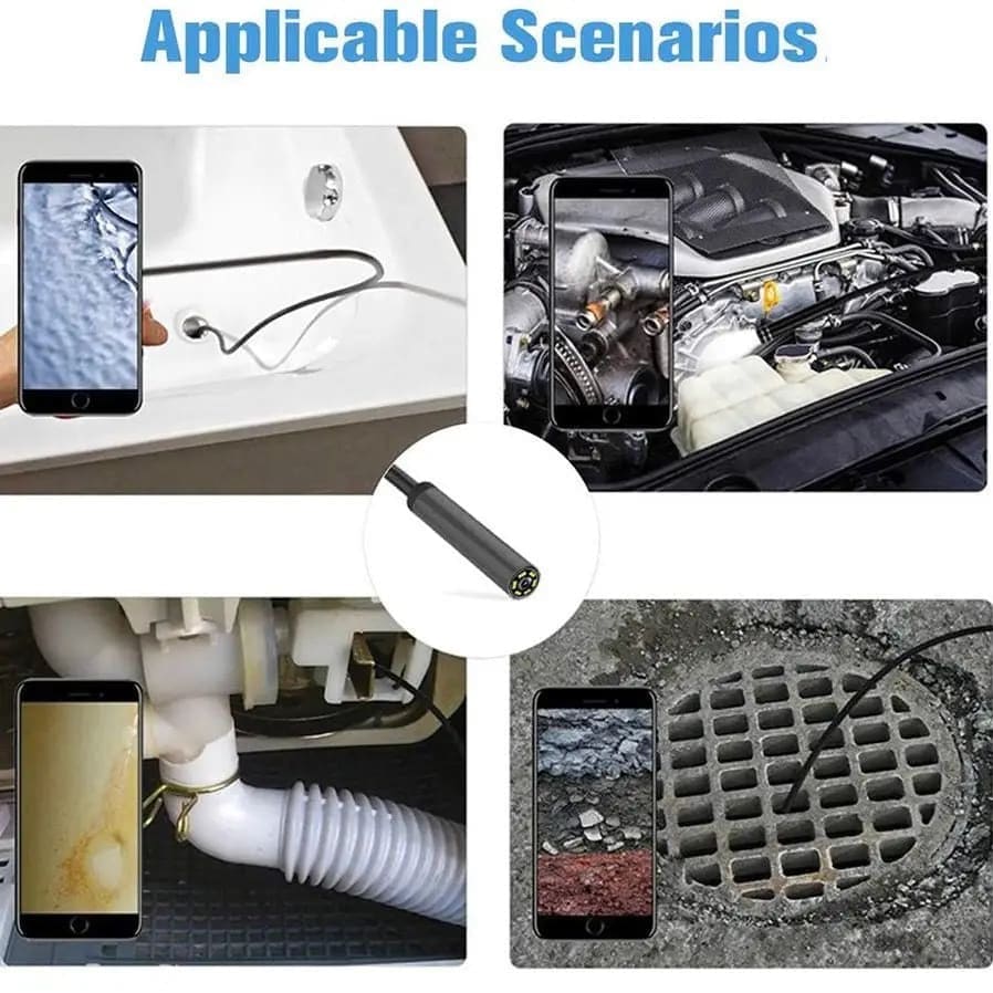 Borescope / Endoscope Camera - Android (Type C, Micro USB & Computer USB Ports) 9eight5