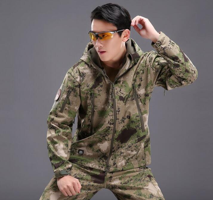 TAD Softshell Outdoor Jacket, Waterproof 3-in-1 Camouflage