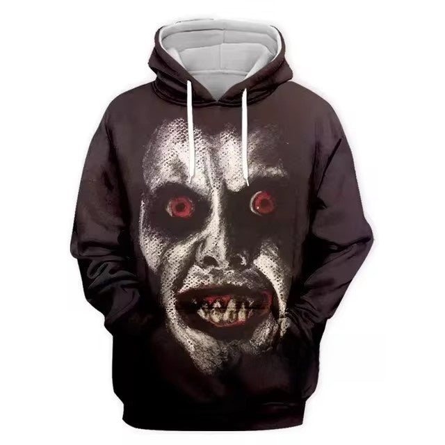 3d digital printing street men's crown sweatshirt