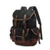 Waxed Canvas Leather Backpack — Retro Heritage Rucksack | Travel & Adventure Pack