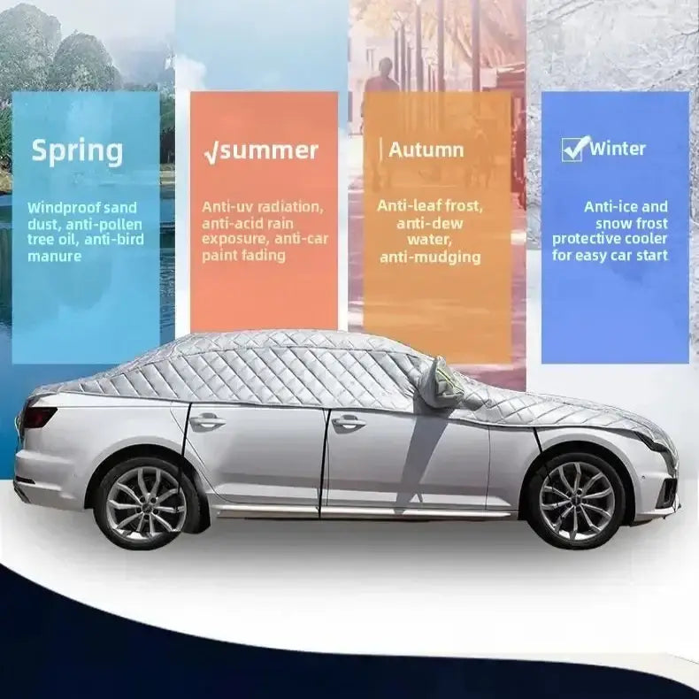 Car Cover Outdoor Waterproof All-Season Sunshade & Hail Protection (4 types available) Habicare