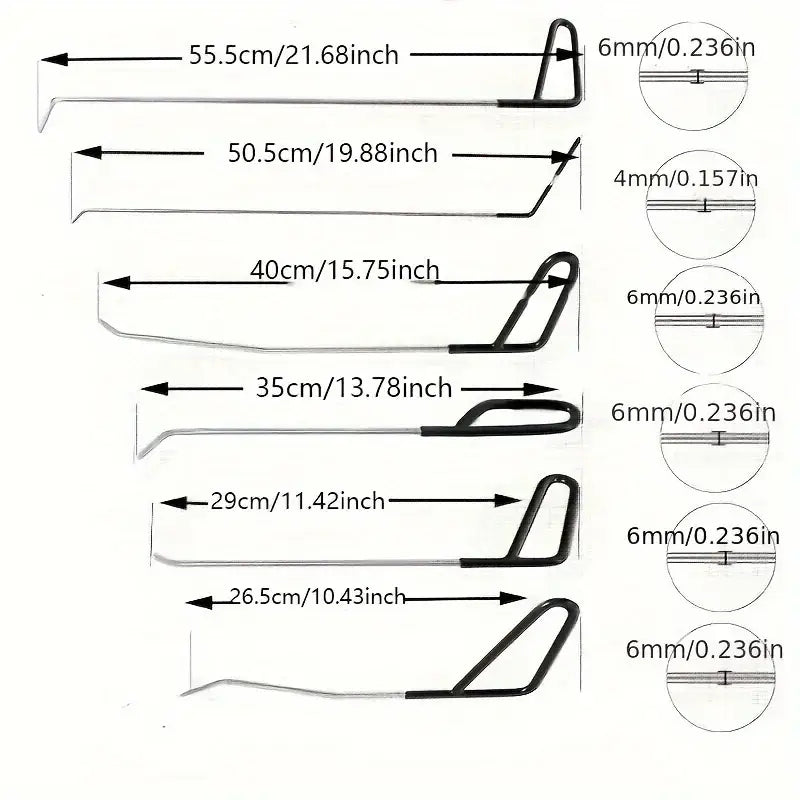 Car Dent Repair Tool Set (6pcs) Habicare