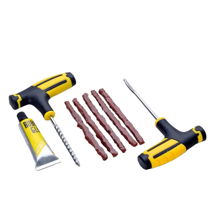 Car Tyre Repair Kit with Durable Strips & Super Glue Habicare