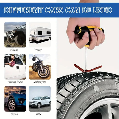 Car Tyre Repair Kit with Durable Strips & Super Glue Habicare
