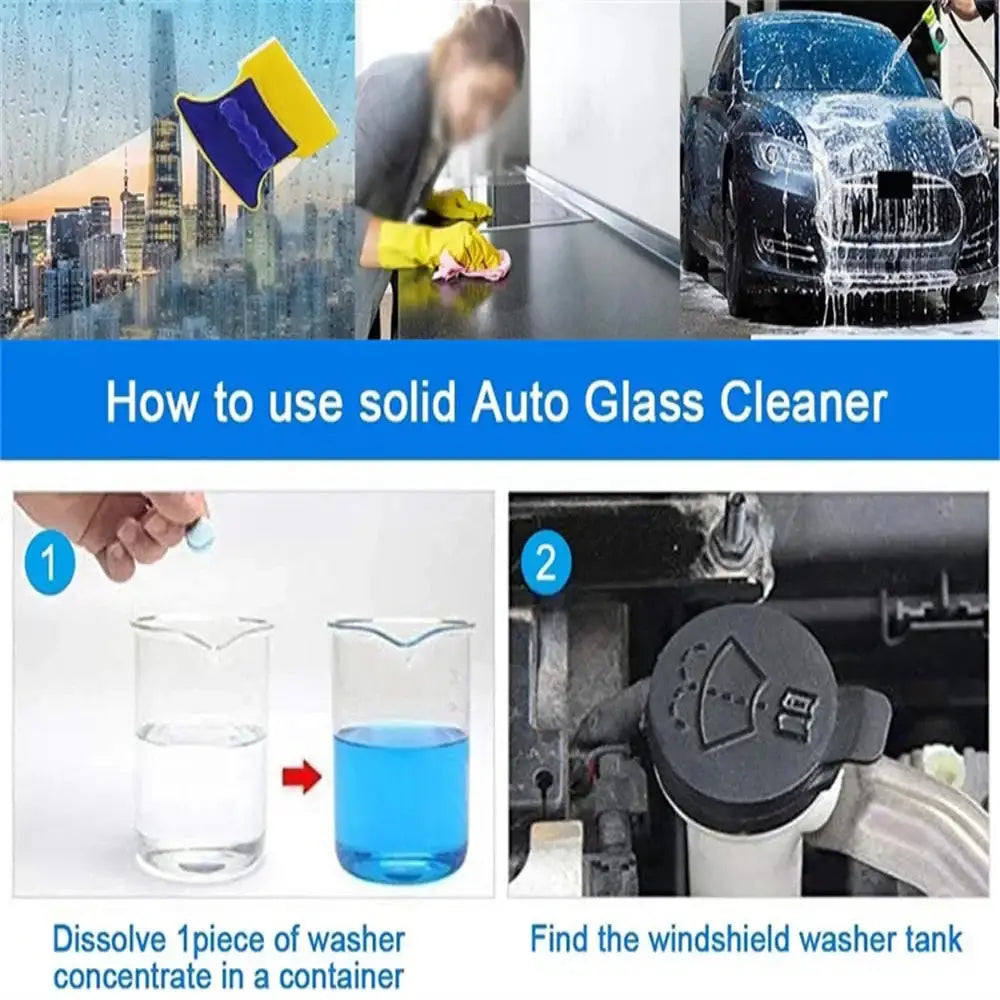 Car Windscreen Cleaner - Effervescent Tablets (available in different quantities) Habicare