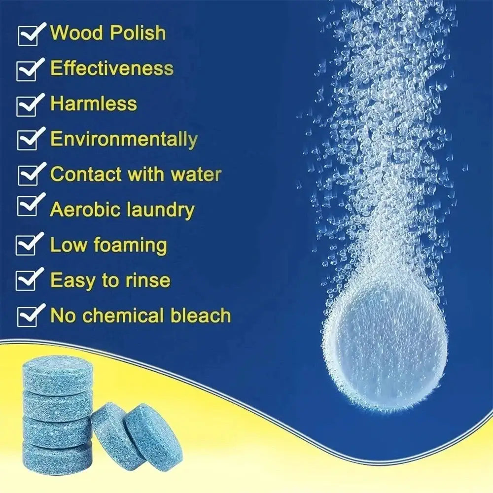 Car Windscreen Cleaner - Effervescent Tablets (available in different quantities) Habicare