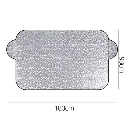 Car Windshield Snow & Ice Protector – Front/Rear Winter / Sunshade Cover Habicare