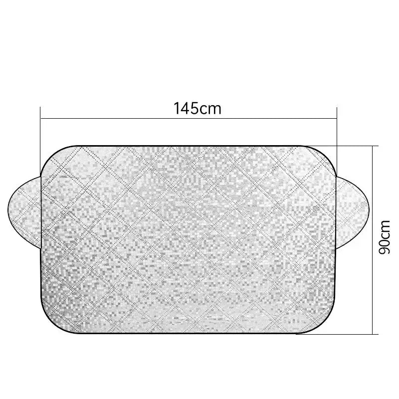 Car Windshield Snow & Ice Protector – Front/Rear Winter / Sunshade Cover Habicare