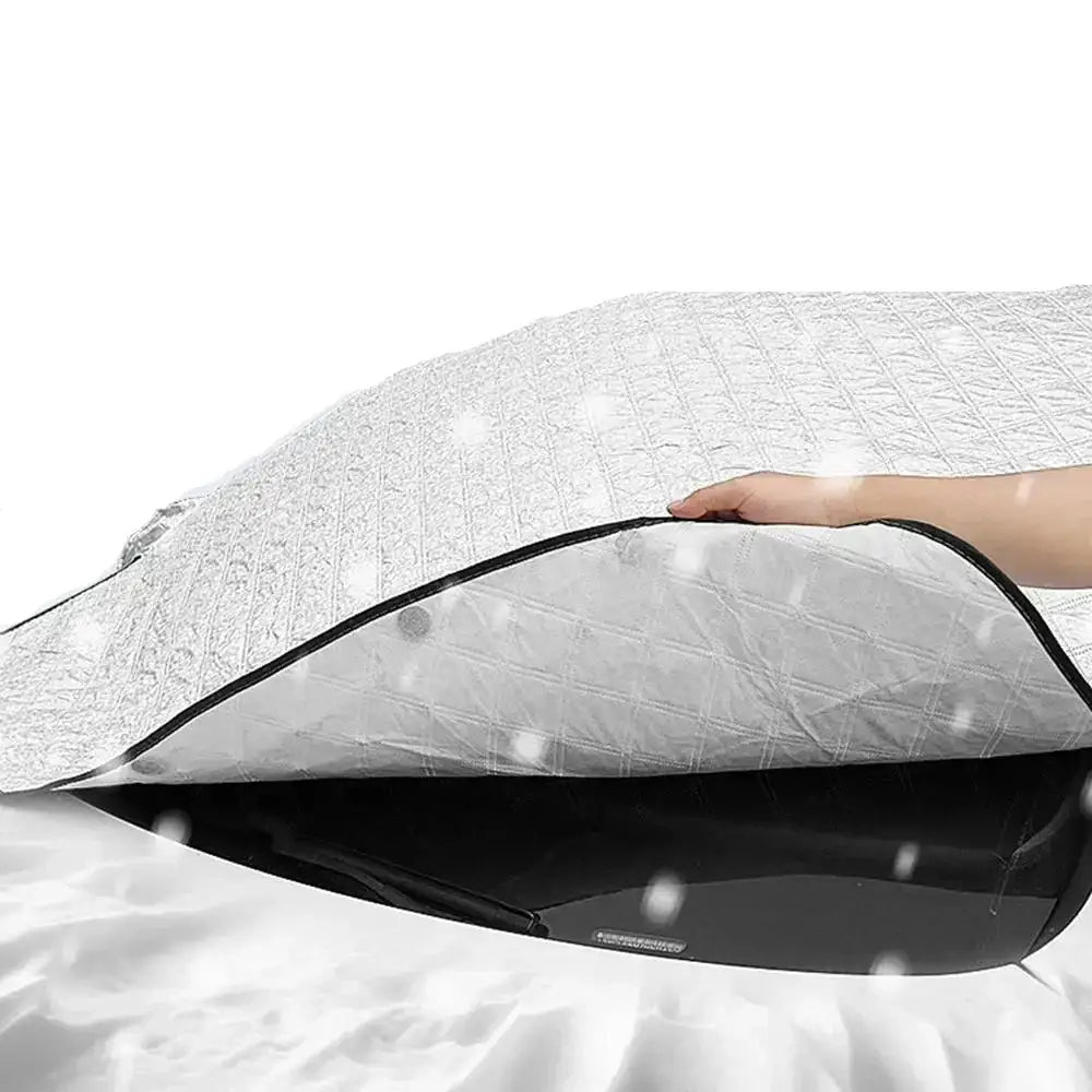 Car Windshield Snow & Ice Protector – Front/Rear Winter / Sunshade Cover Habicare