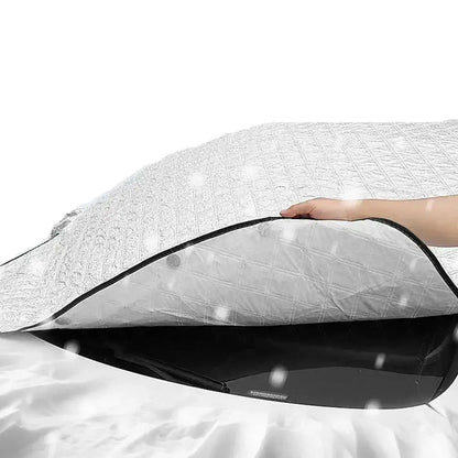 Car Windshield Snow & Ice Protector – Front/Rear Winter / Sunshade Cover Habicare