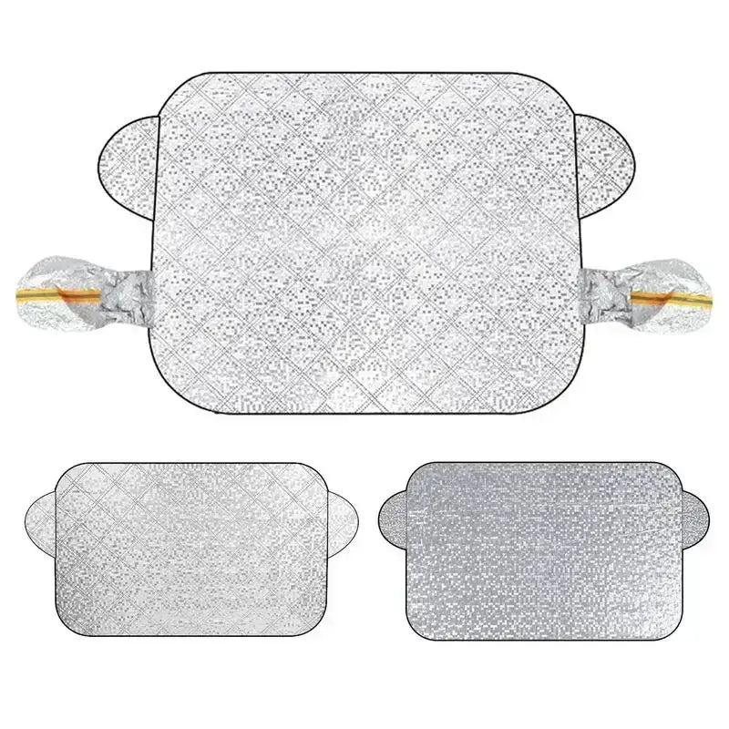 Car Windshield Snow & Ice Protector – Front/Rear Winter / Sunshade Cover Habicare