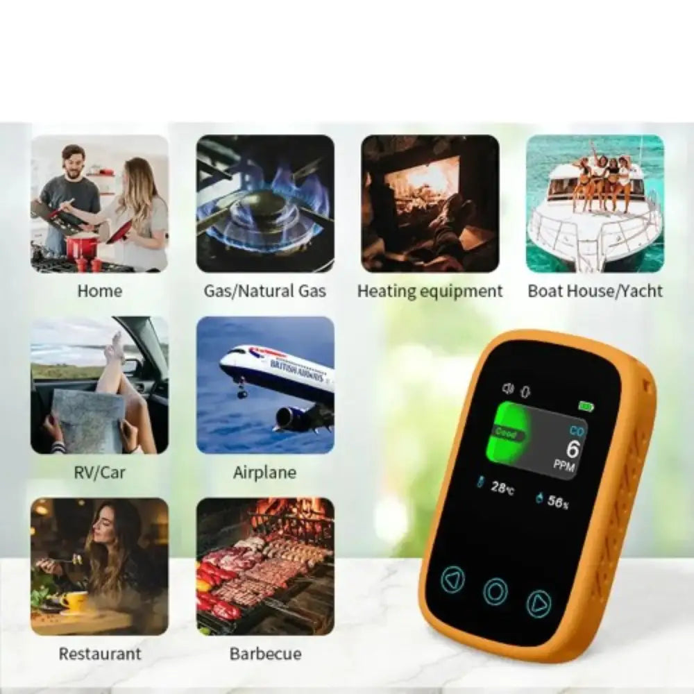 Carbon Monoxide Detector & Air Quality Monitor Habicare