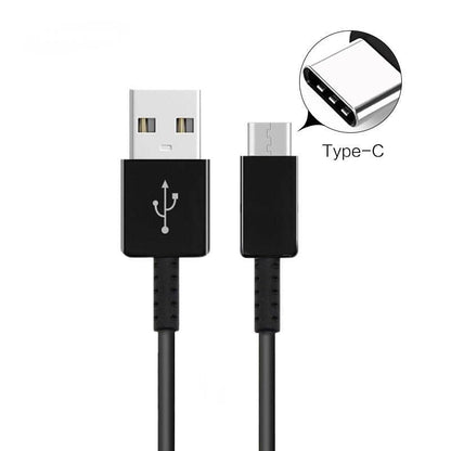 Charger Cable for Samsung Devices - USB to Type C (2m) (Black) 9eight5
