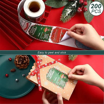Christmas Gift Labels (200pcs) Habicare