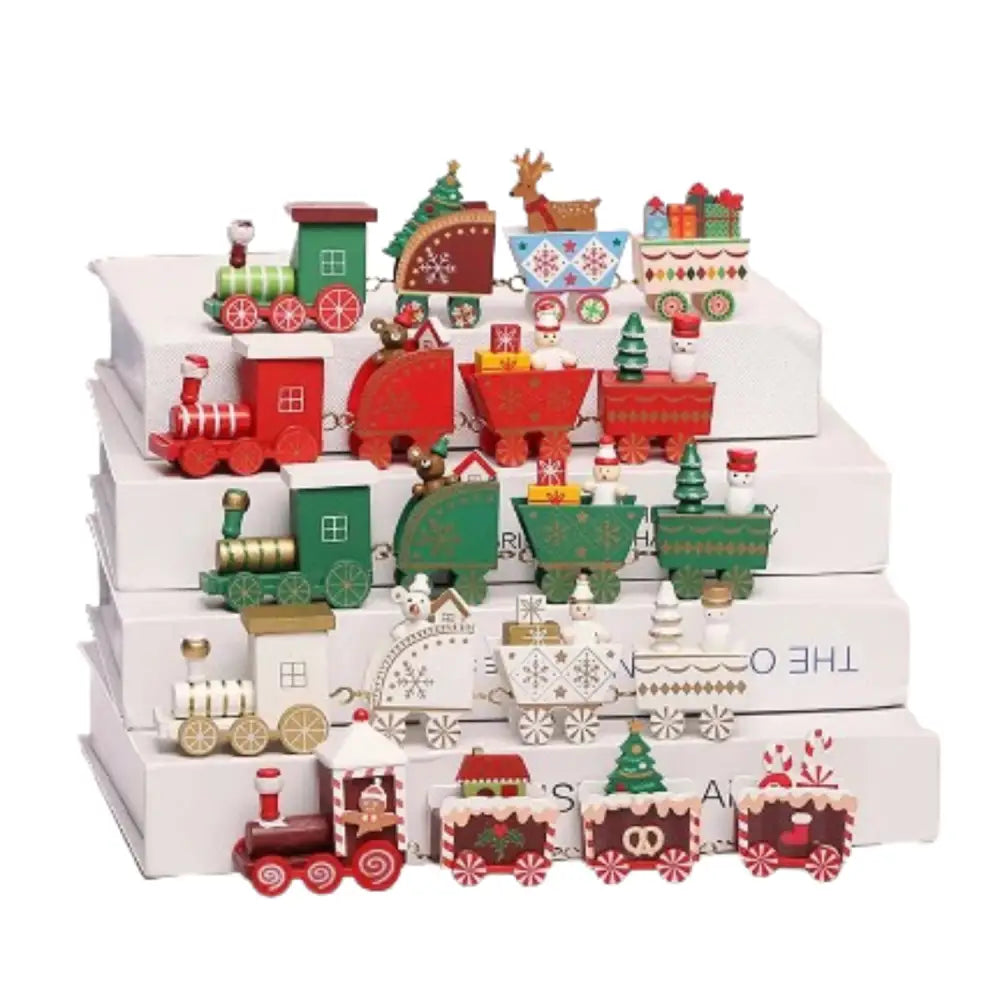 Christmas Wooden Train Habicare
