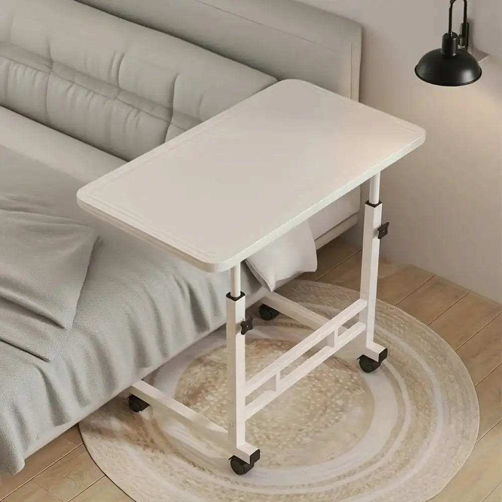 Compact Adjustable Bedside Work Desk with a 4-Wheel Mobile Design Habicare