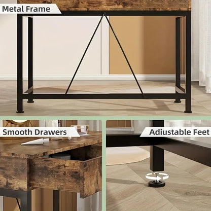 Computer Desk with Drawers (3 colours available) Habicare