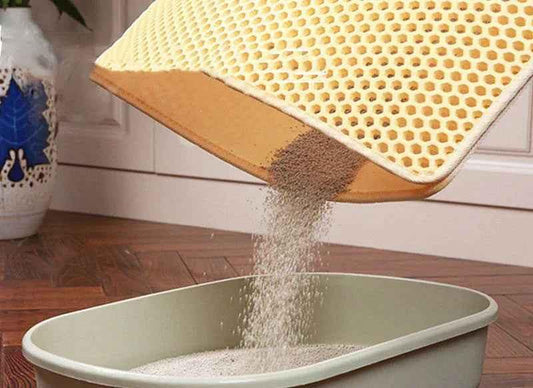 Cool Kitty Cat Litter Mat for cats, featuring a textured surface to trap litter and keep floors clean.