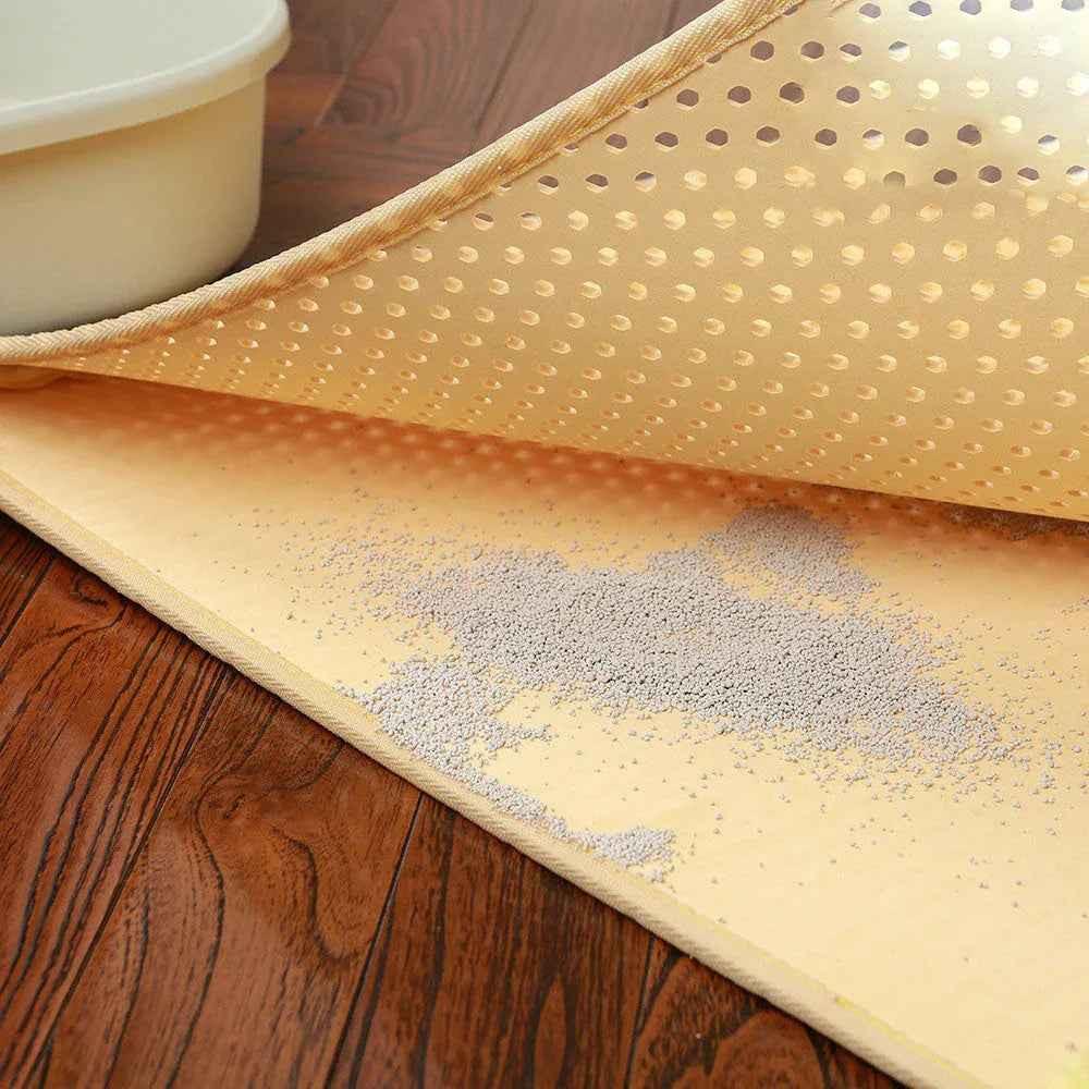 Cool Kitty Cat Litter Mat for cats, with textured surface to trap litter and keep floors clean. Durable and easy to clean.
