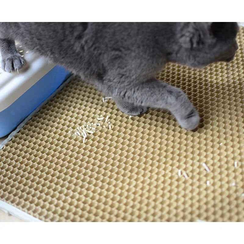 Cool Kitty Cat Litter Mat for cats, designed to catch litter and keep floors clean, with a textured surface for effective litter trapping.