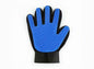 Cool Kitty Cat Litter grooming glove for pets, left hand, used for shedding removal and gentle pet grooming.