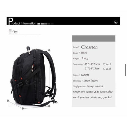 Crossten Backpack ( 45L) 9eight5