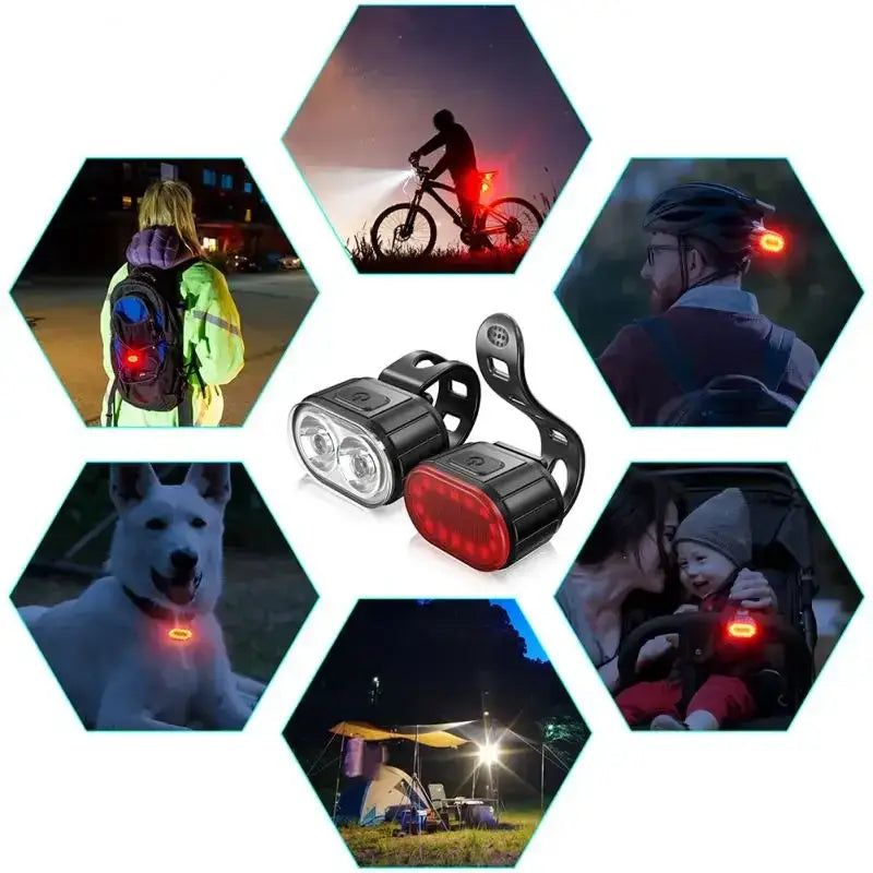 Bicycle Light Set (Front & Rear) Habicare