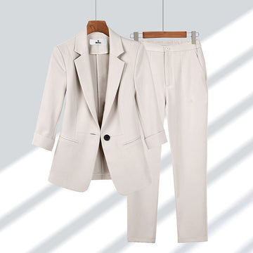 Women's Slim-Fit Two-Piece Trouser Suit – Modern Muse