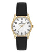 Daniel Klein Arcadia White Dial Black Genuine Leather Gold Watch - DK.1.13847-2 Kiwi Watches