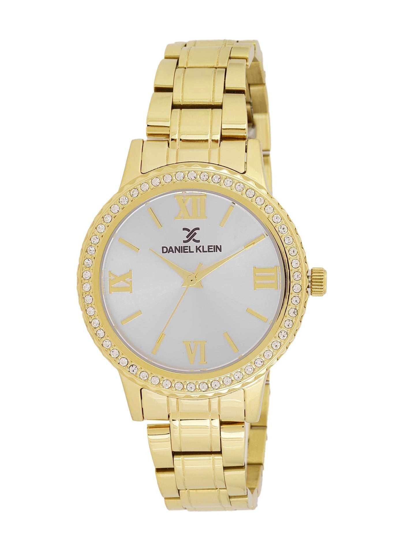 Daniel Klein Classic Silver Dial Gold Watch - DK.1.12922-2 Kiwi Watches