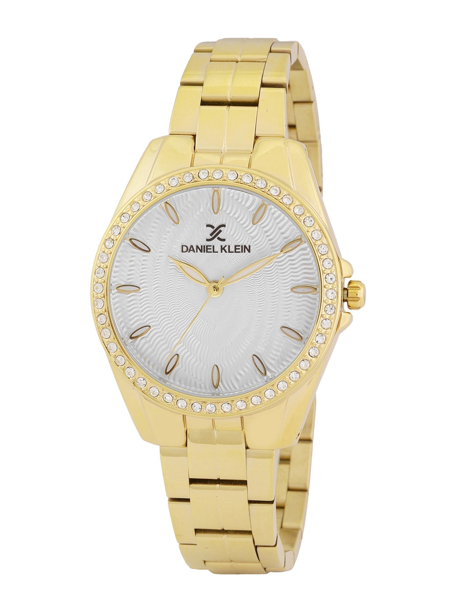 Daniel Klein Elite Silver Dial Gold Watch - DK.1.13011-3 Kiwi Watches
